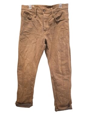 Belford Freenote Cloth Selvedge Denim Jeans in Brown Size 34